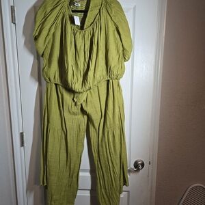Fashion Nova Lime Green Jumpsuit